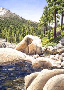 Sierra Stones, Rob Goldberg, Water Color, 22x33