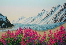 Tatshenshini Ice and Flowers, Ed 210, 9x13, $A