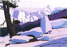 Sunset from Olmstead Point- Yosemite, Ed 154, 9x13, $A